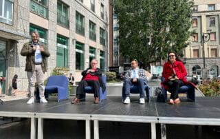 Da sinistra Carlo Gaeta, Edoardo Raspelli, Vincenzo Butticè e Ketty Magni